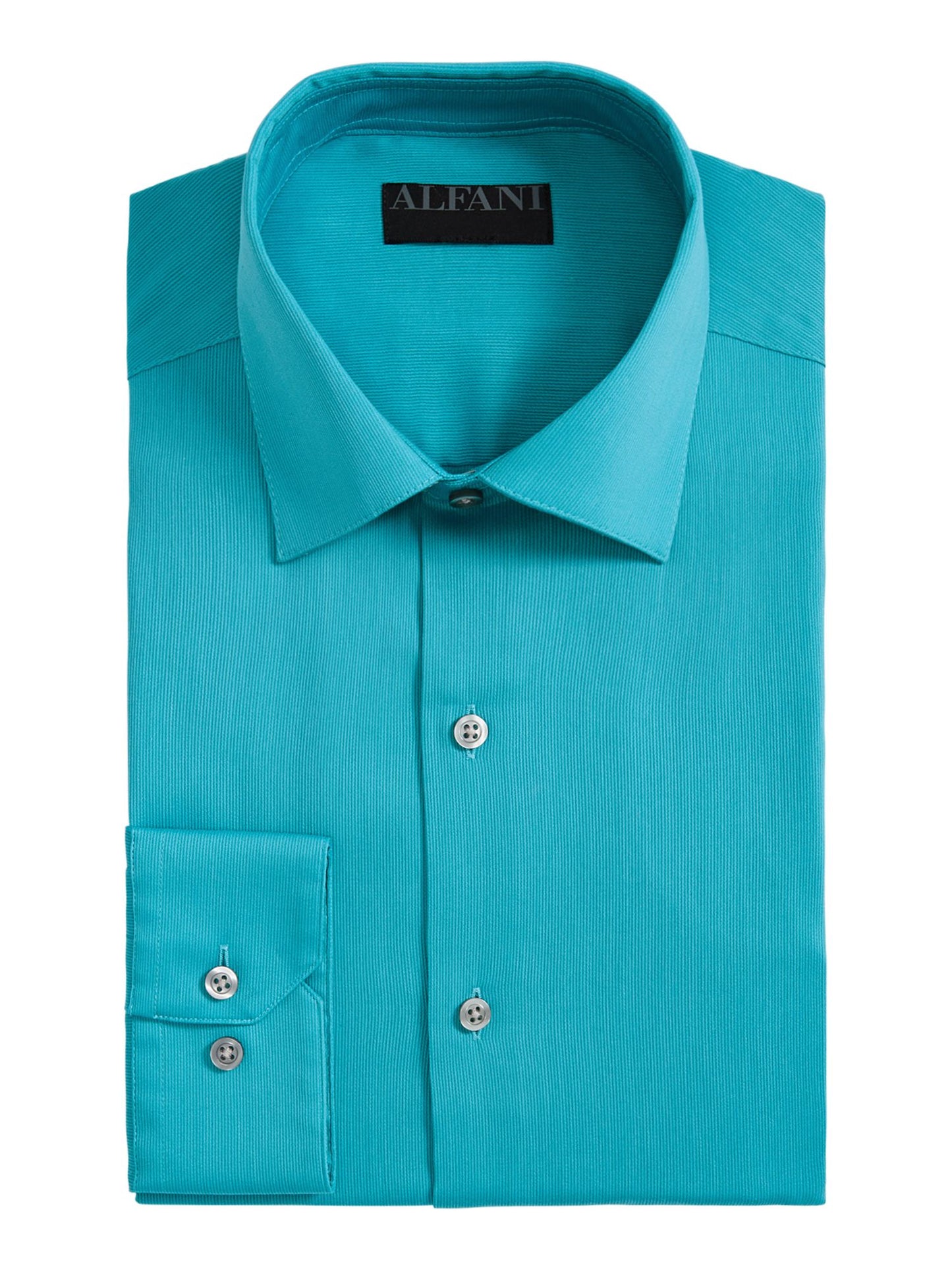 Camisa social Alfani Bedford Cord Classic Regular Fit Masculina Azul Tamanho 36X37