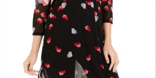 Túnica feminina Alfani estampada com manga 3/4 rosa tamanho pequeno G