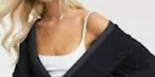 Suéter feminino de manga comprida com botões Free People, preto, tamanho médio