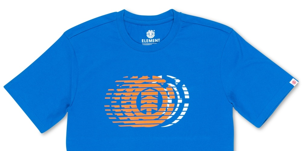 Camiseta gráfica com logotipo Victory da Element para homens, azul, tamanho pequeno