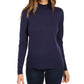 Charter Club Feminino Merino Wool Gola Alta Azul Tamanho XX-Grande