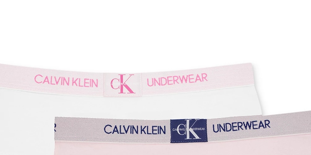 Calvin Klein Roupa íntima feminina MonogramHipster rosa tamanho médio