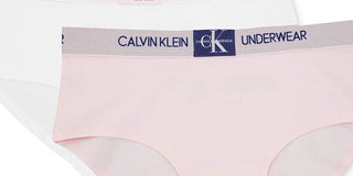 Calvin Klein Roupa íntima feminina MonogramHipster rosa tamanho médio