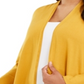 Cardigan feminino Alfani com manga amarrada e tamanho 0X, mostarda