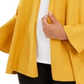 Cardigan feminino Alfani com manga amarrada e tamanho 0X, mostarda