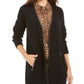 Suéter feminino Charter Club Milano Cotton Completer, preto, tamanho pequeno P/M