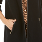 Suéter feminino Charter Club Milano Cotton Completer, preto, tamanho pequeno P/M