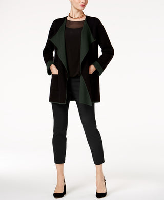 Cardigan Alfani Feminino Colorblocked Frente Aberta Verde Tamanho X-S