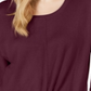 Suéter feminino com amarração frontal Style &amp; Co, tamanho vinho - PP