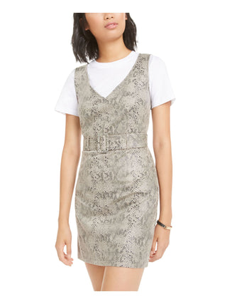 Vestido curto sem mangas feminino Bar III marrom tamanho pequeno