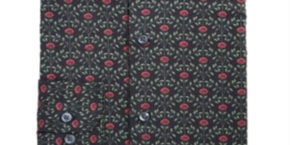 Camisa social masculina Bar III Slim Fit Stretch preta tamanho 17x17