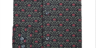 Camisa social masculina Bar III Slim Fit Stretch preta tamanho 17x17