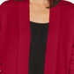 Karen Scott Cardigan Feminino Frente Aberta Vermelho Tamanho Pequeno P/M