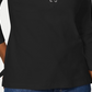 Camisa feminina Karen Scott de algodão com cadarço, preta, tamanho pequeno