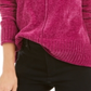 Suéter chenille feminino Style &amp; Co roxo tamanho pequeno L