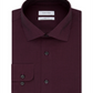 Camisa social masculina Calvin Klein Classic Fit, sem passar roupa, com gola aberta e espinha de peixe, tamanho 17,5-36/37