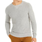 Suéter masculino de gola redonda em algodão Pima Club Room, cinza, tamanho pequeno