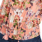 Blusa feminina de algodão com cadarço e babados INC International Concepts, laranja, tamanho 2X