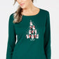 Blusa Karen Scott Feminina Estampa Pinguim Verde Tamanho Médio