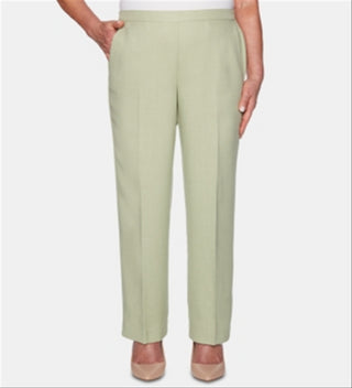 Calça curta feminina Alfred Dunner Celadon South Hampton proporcionada, verde, tamanho 8