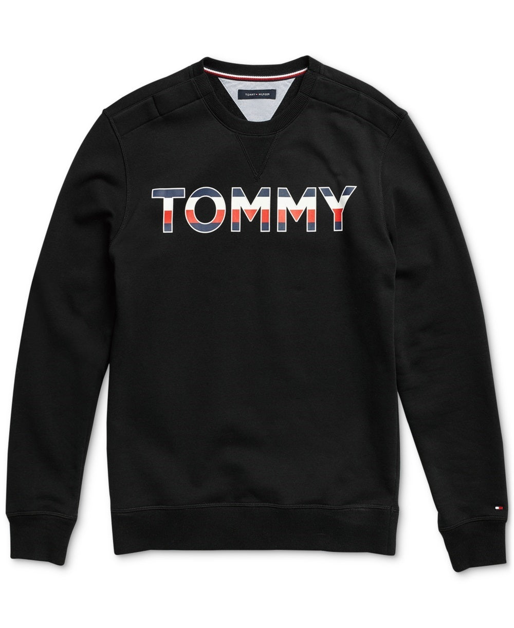 Moletom masculino Tommy Hilfiger Adaptive Tried And True com fecho de velcro, cinza, tamanho X-G