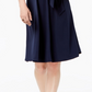 Vestido feminino Charter Club com cinto evasê azul tamanho pequeno pequeno