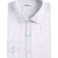Camisa social masculina com estampa de bolinhas Bar III, branca, tamanho GG