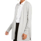 Cardigan feminino Charter Club com frente aberta, cinza, tamanho grande