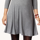 Vestido rodado feminino Style &amp; Co cinza tamanho médio