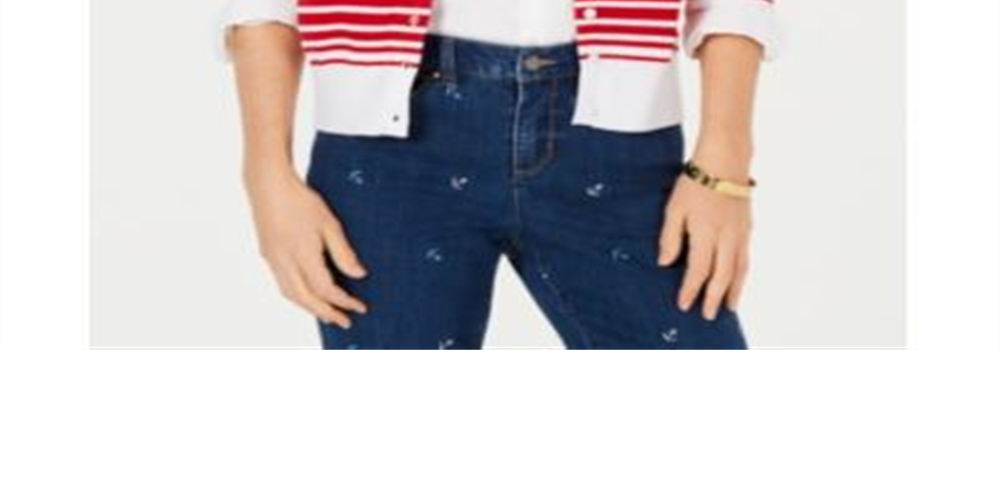 Cardigan listrado feminino Charter Club azul tamanho XX-G