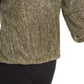 Top feminino metálico com bolhas Alfani dourado tamanho pequeno GG