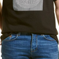 Camiseta masculina Karl Lagerfeld Paris Foil, preta, tamanho grande