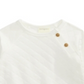 Suéter acolchoado First Impressions para bebê menina, branco, tamanho 0-3 meses