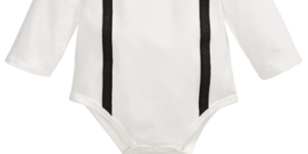 Body suspensórios First Impressions para bebê menino, branco, tamanho 0-3 meses