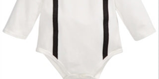 Body suspensórios First Impressions para bebê menino, branco, tamanho 0-3 meses