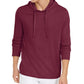 Michael Kors Moletom com capuz masculino, manga comprida, malha, vermelho, tamanho grande