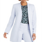 Jaqueta Calvin Klein Feminina Open Front Topper Azul Claro Tamanho 0