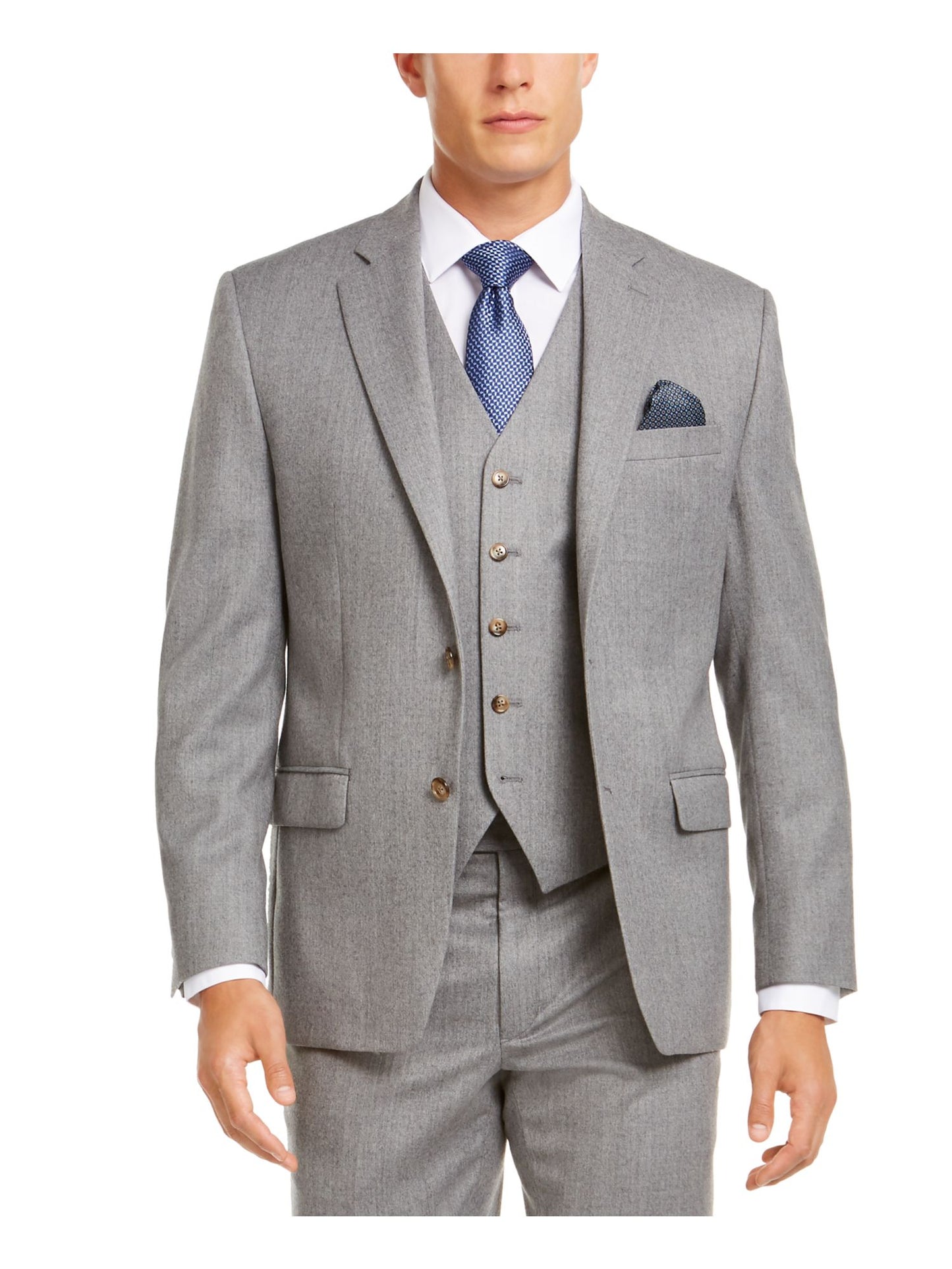 Jaqueta Ralph Lauren Masculina de Lã Clássica, Cinza, Tamanho 48