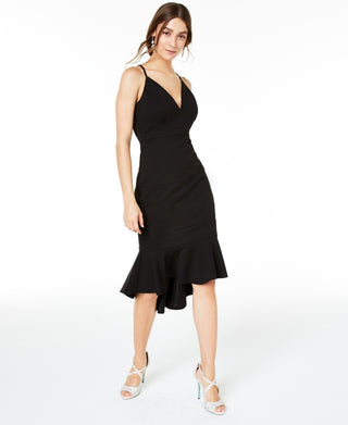 Vestido Bodycon Ilusão Sereia Emerald Sundae Junior's Preto Tamanho Grande