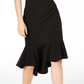 Vestido Bodycon Ilusão Sereia Emerald Sundae Junior's Preto Tamanho Grande