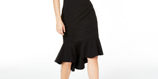 Vestido Bodycon Ilusão Sereia Emerald Sundae Junior's Preto Tamanho Grande