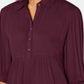 Camisa túnica babydoll feminina Style &amp; Co, vinho, tamanho pequeno P