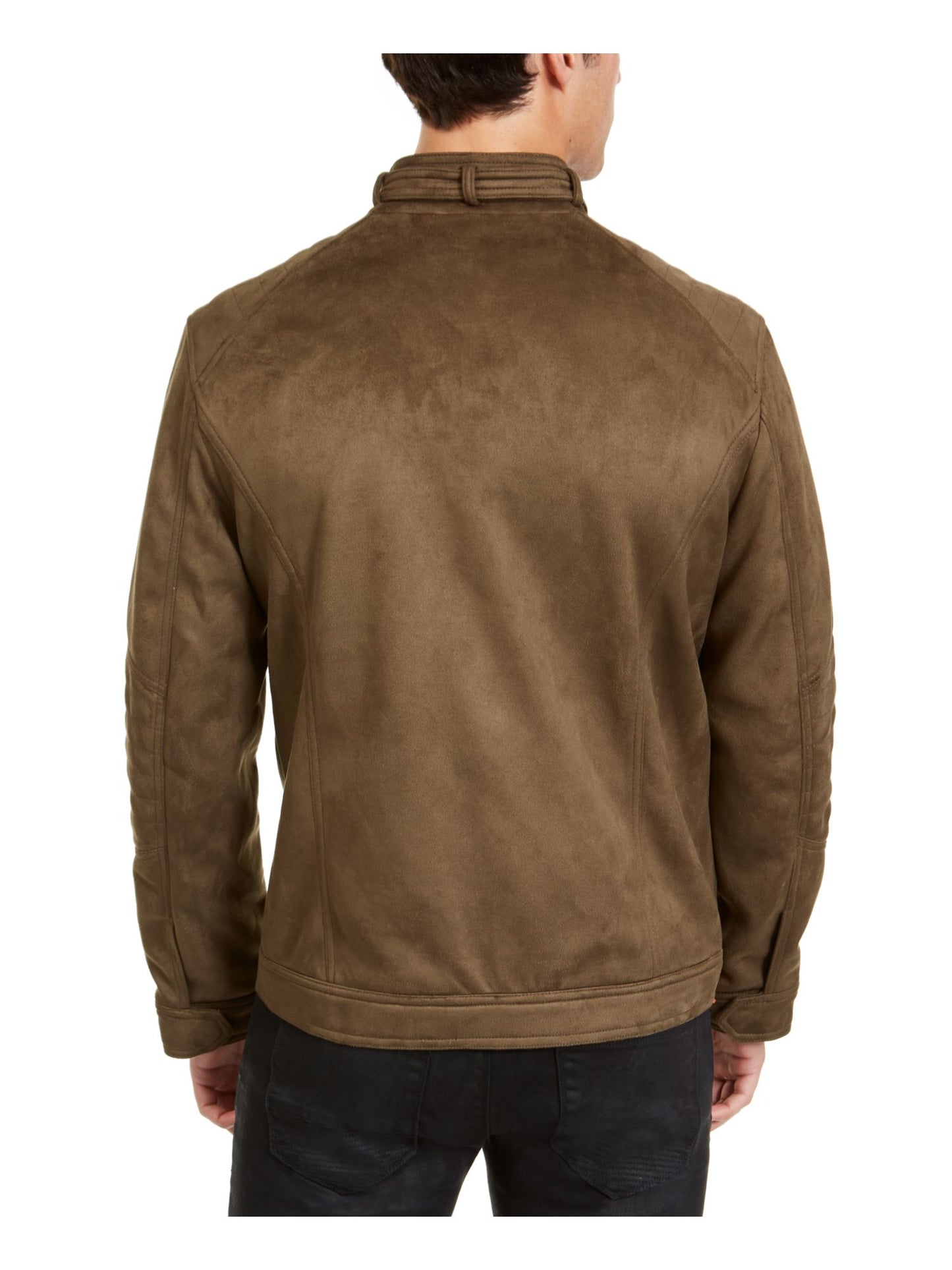 Jaqueta masculina de camurça sintética INC International Concepts, verde, tamanho grande