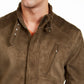 Jaqueta masculina de camurça sintética INC International Concepts, verde, tamanho grande