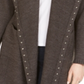 Cardigan feminino com capuz e tachas Style &amp; Co, cinza, tamanho pequeno XL