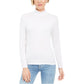 Blusa feminina lisa estilo &amp; co, branca, tamanho pequeno médio