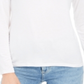 Blusa feminina lisa estilo &amp; co, branca, tamanho pequeno médio