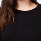 Blusa feminina Rachel Roy Trendy Plus com zíper lateral, preta, tamanho 3X