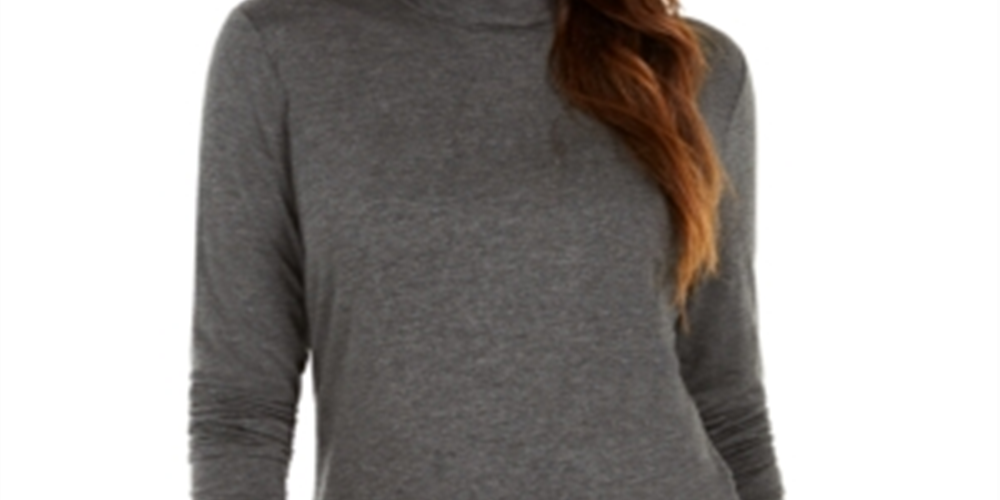 Blusa de gola falsa feminina Style &amp; Co, preta, tamanho XS