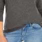 Blusa de gola falsa feminina Style &amp; Co, preta, tamanho XS